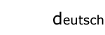 deutsch